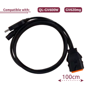 QUECLINK - Cable de configuración - Compatible con QL-GV600W & GV620mg - Longitud 100cm - (QL-GV600W-UK)