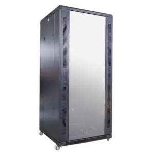 MARCA BLANCA - Armario rack para cualquier equipo de red - Capacidad para instalar dispositivos de hasta (RACK-27UFN)