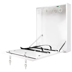 OEM - Caja de seguridad - Especial para instalación en pared - Formato vertical - 2 llaves y (RACK-DVRBOX-MVERTICAL)