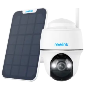 REOLINK - Reolink Camara WiFi  a Batería con Panel Solar - 5MP (2880 x 1616) - IR 10 m / Sirena - (RL-ARGUS-B430-SOLARKIT-