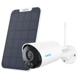 REOLINK - Reolink Cámara WiFi a Batería con Panel Solar - 5MP (2880x1616) - IR 10 m / Sirena - (RL-ARGUS-ECO-B320-SOLARKIT