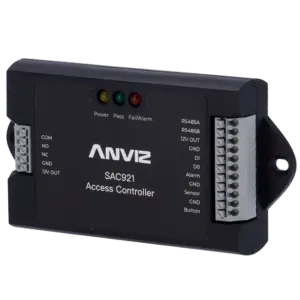 ANVIZ - Controladora de acceso - Tarjeta o PIN - 1 puerta | Comunicación TCP/IP y WiFi - 1 lector (SAC921)