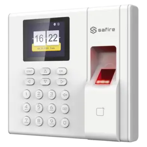 SAFIRE - Control de presencia - Huella, tarjeta MF y PIN - 1.000 usuarios | 100.000 registros - (SF-AC3002KMFD-IP-BAT)