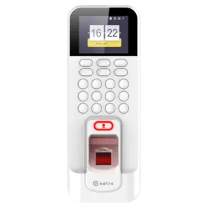 SAFIRE - Control de acceso y presencia - Huella, tarjeta EM y PIN - 3.000 usuarios | 100.000 (SF-AC3011KEMDW-IP)