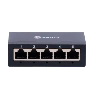 SAFIRE - Switch de sobremesa - 5 puertos Gigabit - Velocidad 10/100/1000 Mbps - Plug & Play - (SF-SW05-G-M)