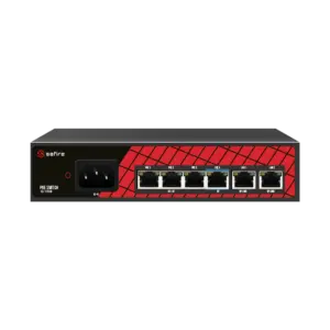 SAFIRE - Safire Switch Hi-PoE - 4 puertos PoE + 2 Uplink RJ45 - Velocidad de puertos 10/100Mbps - 3 (SF-SW0604HIPOE-60)