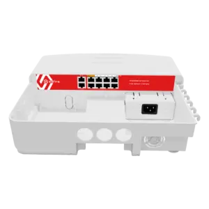 SAFIRE - Safire Switch Hi-PoE Outdoor - 8 puertos FE PoE + 2 Uplink RJ45 - Hibrido 8x10/100Mbps + (SF-SW8FE2GE-2BT-120W-OU