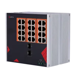 SAFIRE - Safire Switch Industrial Alimentación AC 90~264V - 24 puertos Gigabit + 2 SFP Gigabit - 18 (SF-SWI2624HIPOE-GF-AC