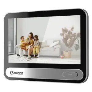 SAFIRE SMART - Monitor para videoportero - Pantalla táctil IPS de 7" - Audio bidireccional - TCP/IP, (SF-VIDISP11-7WI