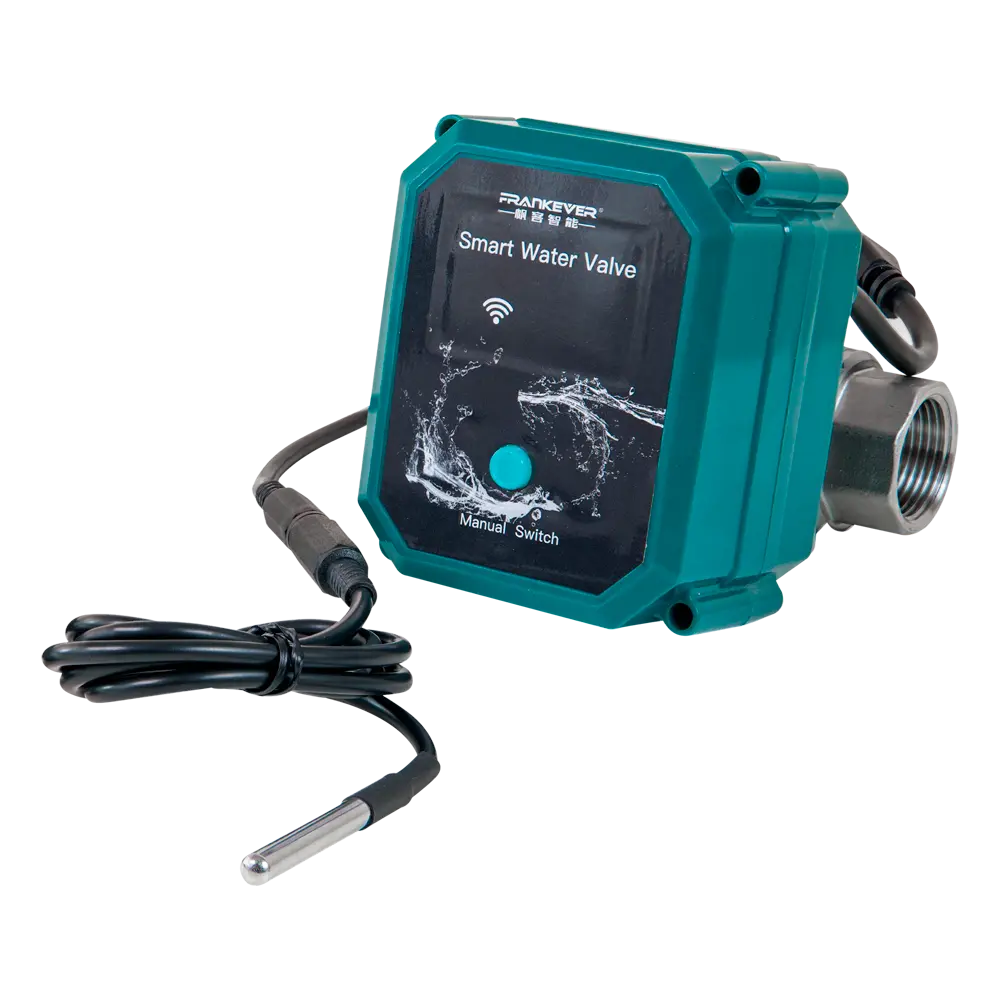 SHELLY - FrankEver Smart water valve DN20 - Cierre y apertura remota de la llave de paso - Tamaño (SH-FE-SMART-WATERV-DN20
