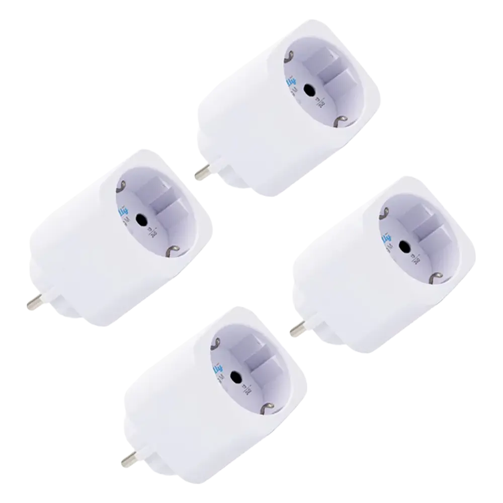 SHELLY - Shelly Plug M Gen3 (Blanco) 4 Pcs - Monitoreo preciso del consumo eléctrico - Protección (SH-PLUG-M-GEN3-W-X4)