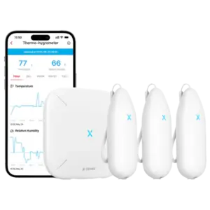 X-SENSE - X-SENSE  - Kit 3+1 TPH con puerta de enlace  - 3 sensores de temperatura e humedad - Una (STH54)