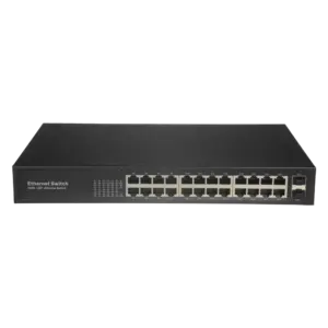 SAFIRE - Switch - 24 puertos RJ45 + 2 SFP GIGA - Velocidad de puertos 10/100/1000 Mbps - Máximo 20W (SW2624GT-2GF)