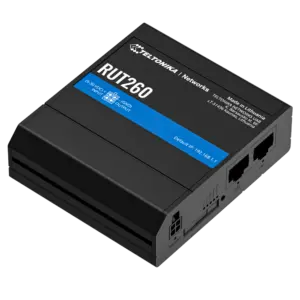 TELTONIKA - Router Industrial 4G LTE Cat 6 hasta 300 Mbps - Conectividad Wi-Fi 4 (802.11n) integrada (TK-RUT260)