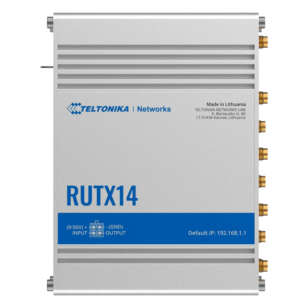 TELTONIKA - Router Industrial 4G LTE Cat 12 hasta 600 Mbps - Resiliencia total con doble SIM y (TK-RUTX14)