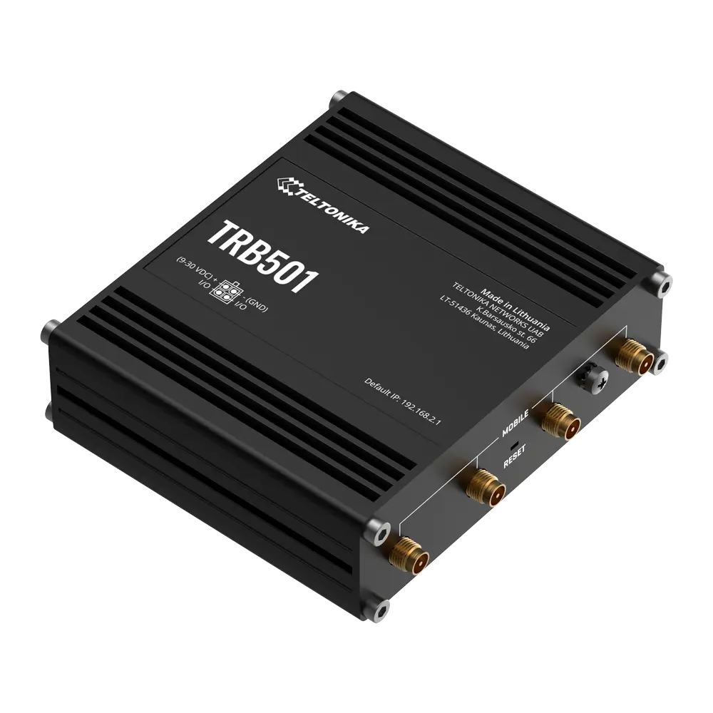 TELTONIKA - Teltonika Router Industrial 5G - Conectividad de alta velocidad 5G SA/NSA - Puerto (TK-TRB501)