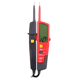 UNI-T - Detector de voltaje AC/DC - Display LCD - Modo de alto y bajo voltaje hasta 690 V - Aviso (UT18D)