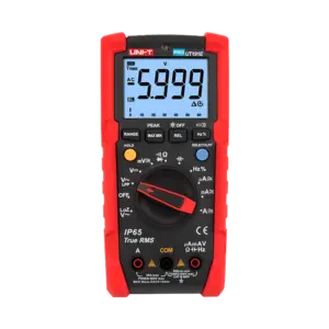 UNI-T - Multímetro digital Industrial True RMS - IP65 y resistente a caídas de 2 m - Medición DC y (UT191T)