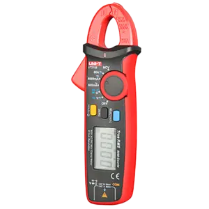 UNI-T - Mini pinza amperimétrica - Medición en DC y AC hasta 600V y 60A - Mide resistencia y (UT211B)