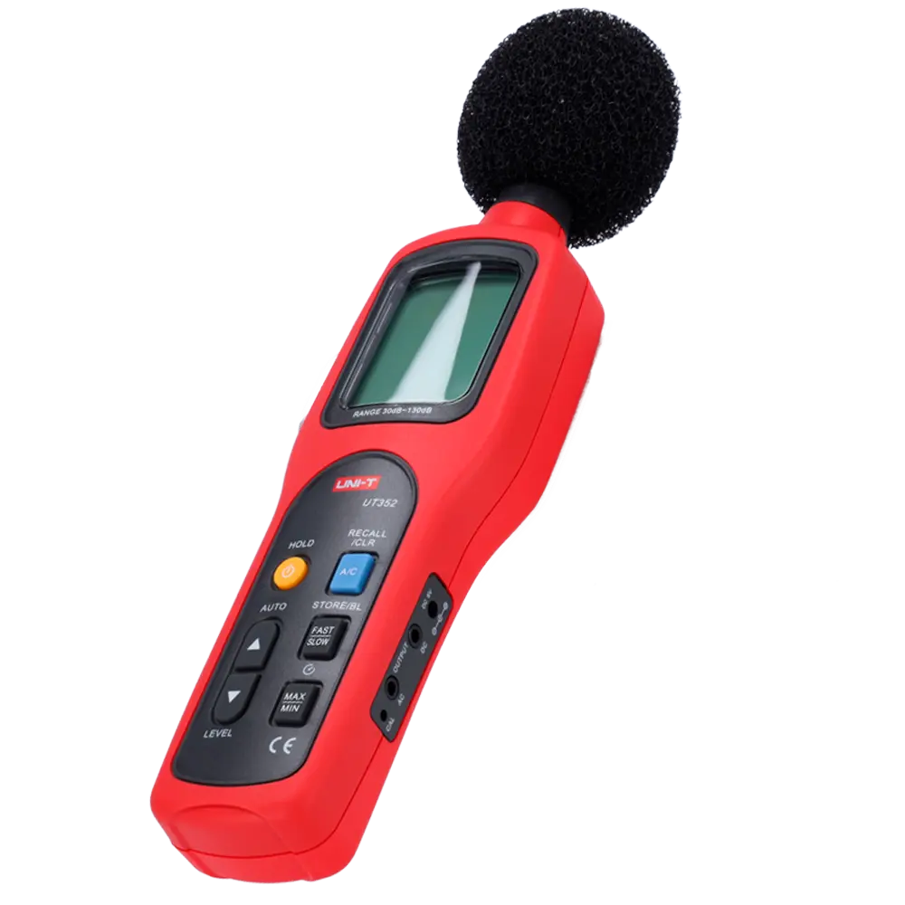 UNI-T - Medidor de nivel de sonido - Apto para medida industrial y alta presión - Capta ruido hasta (UT352)