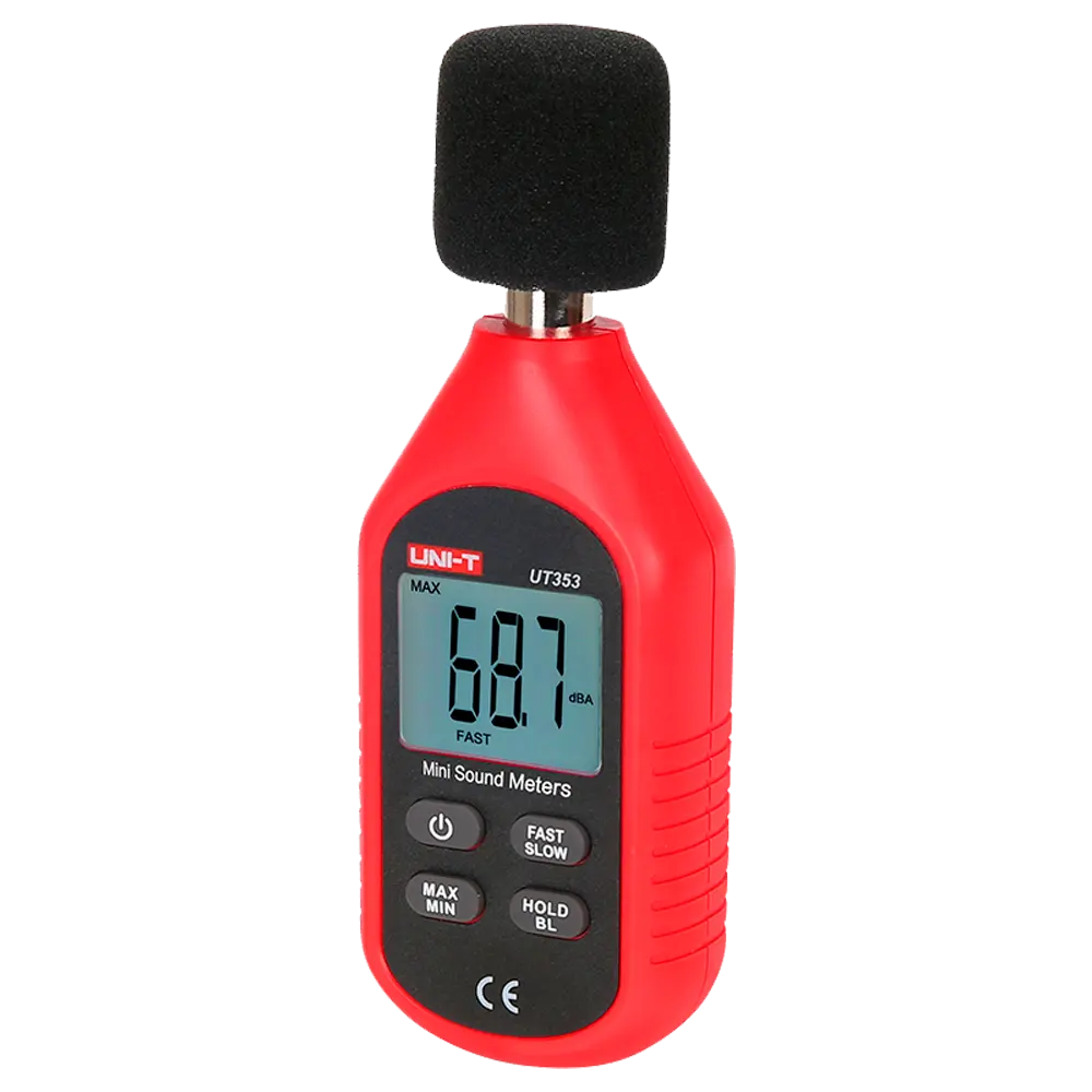 UNI-T - Medidor de nivel de sonido - Capta ruido hasta 130 dB con rápida respuesta - Display LCD (UT353)
