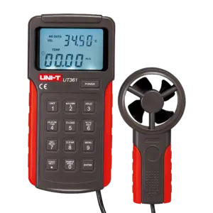 UNI-T - Anemómetro tipo Split - Sensor de velocidad del viento de alta precisión - Sensor de (UT361)