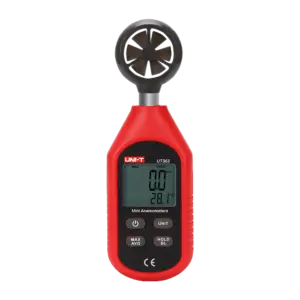 UNI-T - Anemómetro de mano - Sensor de velocidad del viento de alta precisión - Sensor de (UT363)