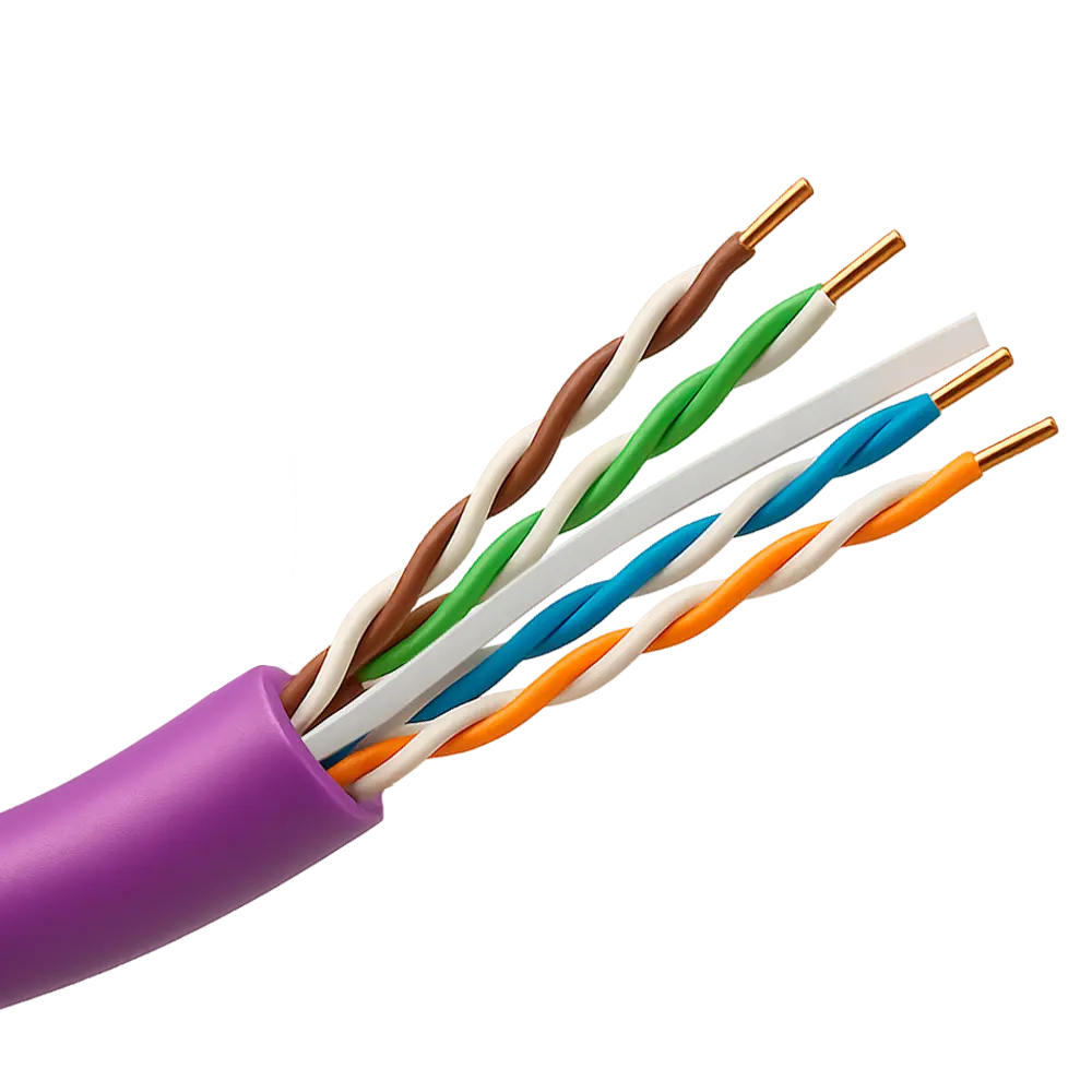 SAFIRE - Cable UTP rígido libre de halógenos - Categoría 6 - Cumple con 90m Fluke test - Conductor (UTP6-305-BC-LSZH-Dca-P