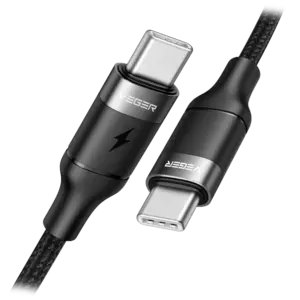 VEGER - Veger - Cable USB2.0 para portátiles - USB-C a USB-C - Cubierta de metal, Nylon trenzado  - (VG-CC02)