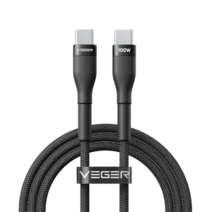 VEGER - Veger - Cable USB 2.0 para cualquier dispositivo - USB-C a USB-C - Cubierta de metal, Nylon (VG-CC05)