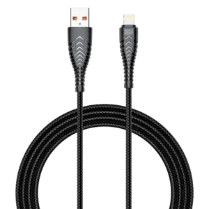 VEGER - Veger - Cable USB2.0 - USB-A a Lightning - Cubierta de plástico, Nylon trenzado  - Longitud (VG-V105)