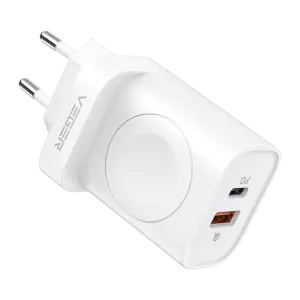 VEGER - VEGER - Cargador USB e inalámbrico (para iWatch) - Potencia 25W - Carga rápida 22.5W - (VG-W002E)