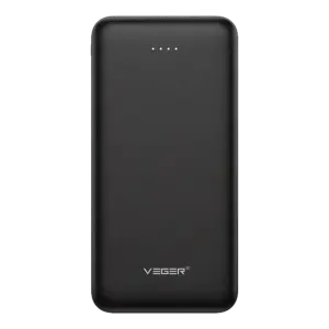 VEGER - Veger Power Bank  - Capacidad 10000mAh - Entradas Micro USB-C y 2x USB-A - Salidas Micro (VG-W1065)