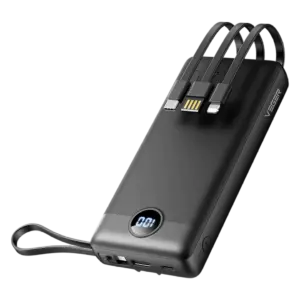 VEGER - Veger Power Bank  - Capacidad 20000mAh - Entradas USB-C y Cable USB-A - Salidas USB-A y (VG-W2059)