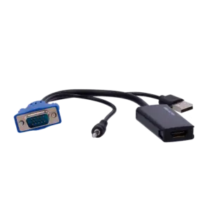MARCA BLANCA - Adaptador de VGA+Audio a HDMI - Convierte una salida de VGA+Audio en HDMI - Resolución (VGA-HDMI)
