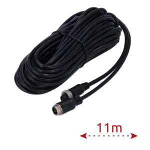 MARCA BLANCA - Cable para cámaras IP - Conector M12 aviación - 6 Pines - Longitud 11m - Macho - Hembra (VW-6PIN-IP-110)