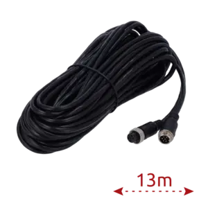 MARCA BLANCA - Cable para cámaras IP - Conector M12 aviación - 6 Pines - Longitud 13m - Macho - Hembra (VW-6PIN-IP-130)