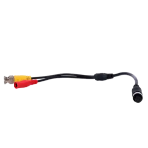 MARCA BLANCA - Cable M12F a BNC + DC - Cable de salida de video para monitor - Compatible streamax - (VW-MON-CABLE-BNC-OUT