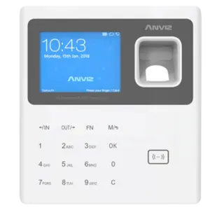 ANVIZ - Control de presencia - Huella, tarjeta EM y PIN - 3.000 usuarios | 100.000 registros - (W1-PRO)