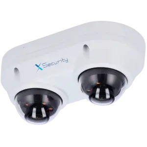 X-SECURITY - X-Security Cámara IP Domo dual - 2x 4 Megapíxel (2560x1440) - 2x Lente fija 2.8mm - WDR (XS-IPD850A-4P-DUAL)