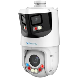 X-SECURITY - X-Security IP tándem gama ULTRA - Doble Lente (Panorámica 8Mpx + PTZ 4Mpx) - Lente PTZ (XS-IPSD6325TA-8P-TIOC