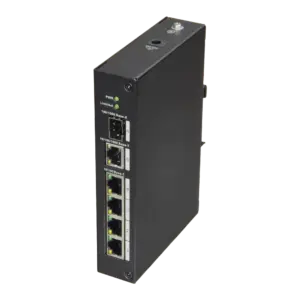 X-SECURITY - X-Security - Switch Carril DIN - 4 puertos RJ45 + 1 Gigabit Combo Port - Velocidad 10/100 (XS-SW06-DIN)