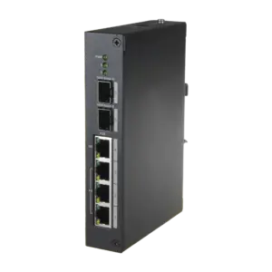 X-SECURITY - X-Security Hardened L2 Managed Switch - 6 Puertos Totales (4 PoE / 2 Uplinks 1G SFP) - (XS-SW0604-96-DIN-HIPO