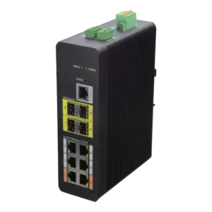 X-SECURITY - X-Security Industrial L2 Managed Switch - 10 Puertos Totales (6 PoE GE / 4 Uplinks 1G SFP) (XS-SW1006HIPOE-MF