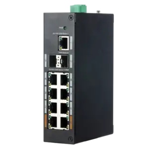 X-SECURITY - Switch Industrial X-Security - 8 puertos RJ45 + 2 puertos SFP + 1 puerto RJ45 - Velocidad (XS-SWI1108HIPOE-G1