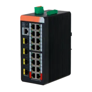 X-SECURITY - X-Security Industrial L2 Managed Switch - 20 Puertos Totales (16 PoE GE / 4 Uplinks 1G SFP) (XS-SWI2016HIPOE-
