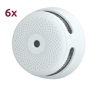 X-SENSE - Pack de 6 mini detector de humo autónomo X-Sense - Duración de la batería 10 años (no (XS01-6PACK)