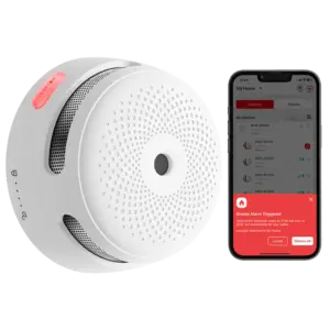 X-SENSE - Mini detector de humo autónomo X-Sense - Comunicación WiFi 2.4GHz - Conexión a través de (XS01-WX)