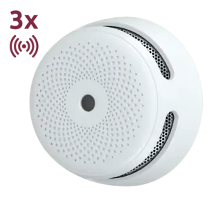 X-SENSE - Pack de 3 mini detector de humo autónomo X-Sense - Comunicación WiFi 2.4GHz - Conexión a (XS01-WX-3PACK)