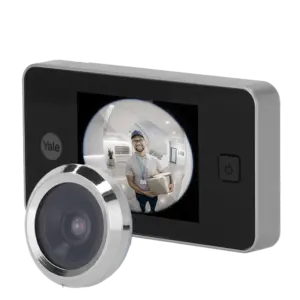 YALE - Mirilla digital - Cámara 0.3 Mpx | Ángulo de visión 105º - Pantalla LCD TFT 3.2" - (YALE-DOORVIEWER500-SILVER)